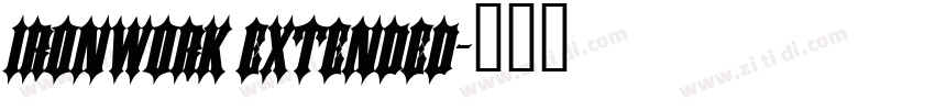 Ironwork Extended字体转换